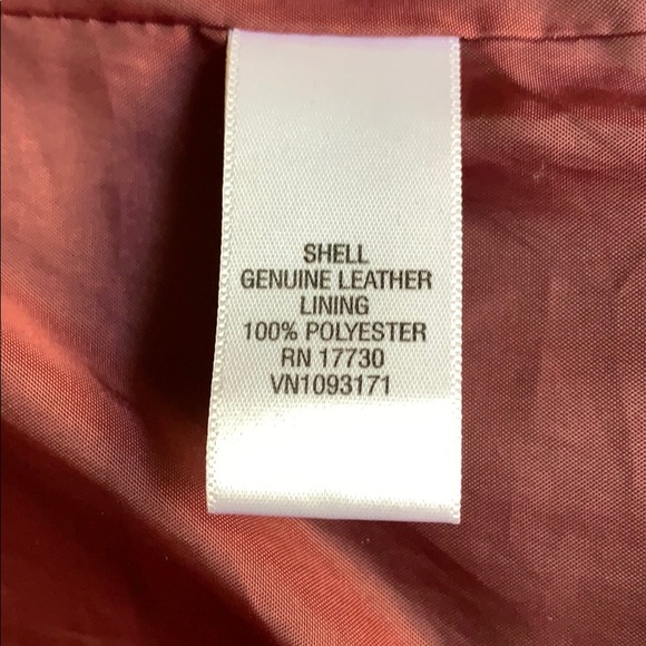 Maroon color suede jacket - Picture 7 of 8